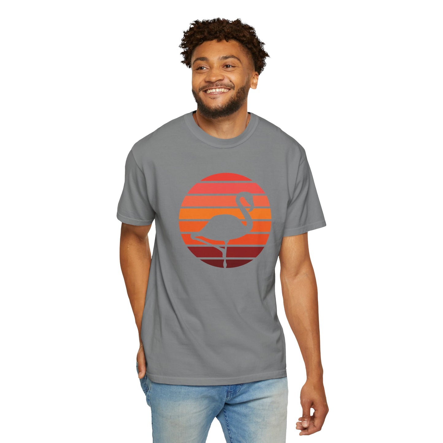 Sunset Flamingo Unisex T-Shirt