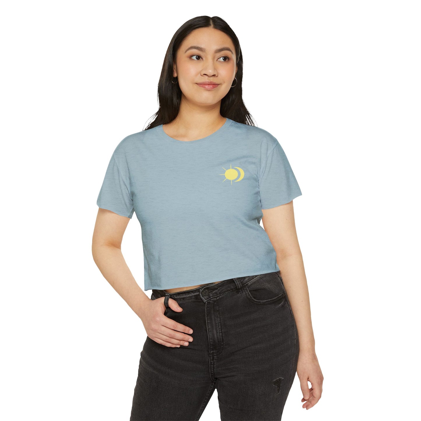 Celestial Sun & Moon Crop Top