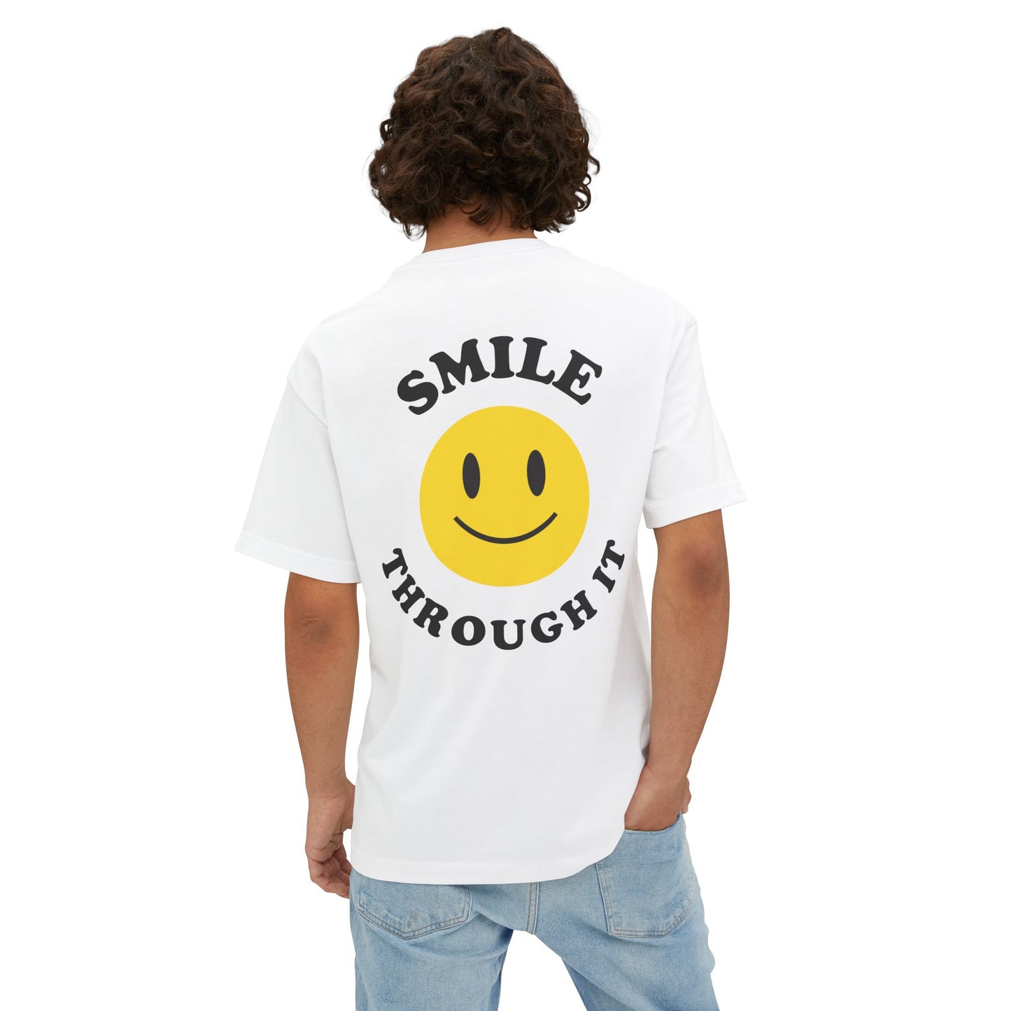 Smile Through It - Oversized Boxy Tee