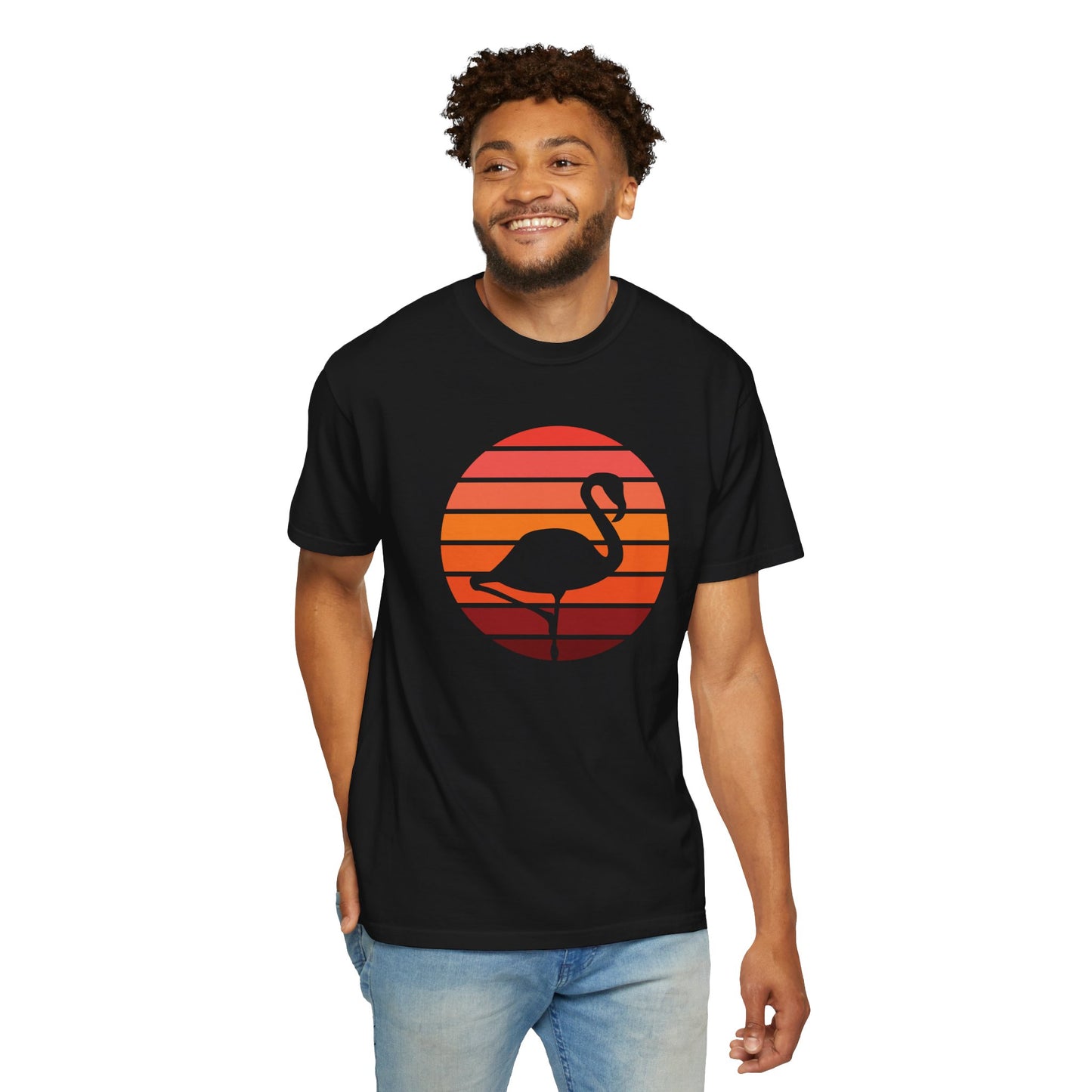 Sunset Flamingo Unisex T-Shirt
