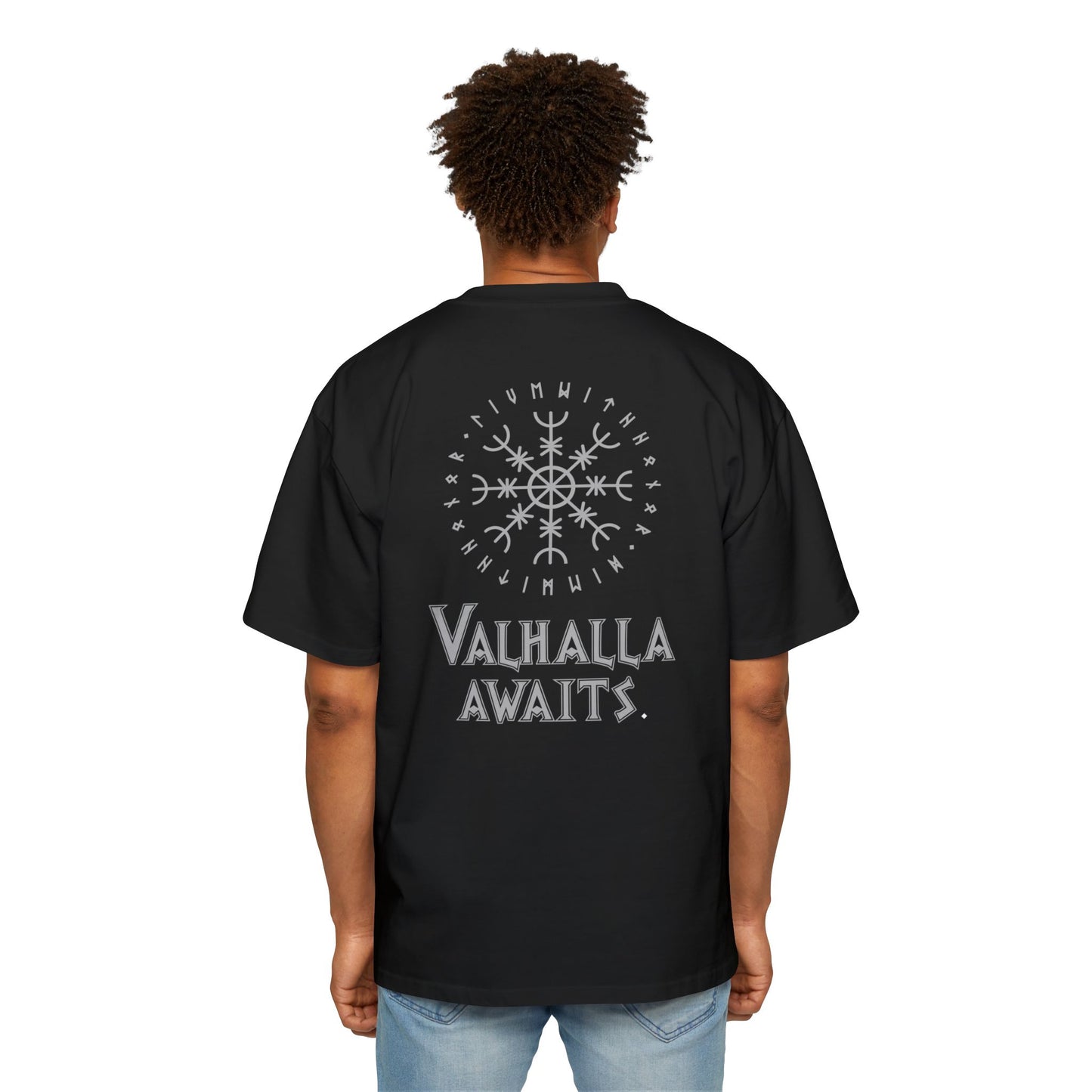 Valhalla Awaits - Men's Heavy Oversized Tee