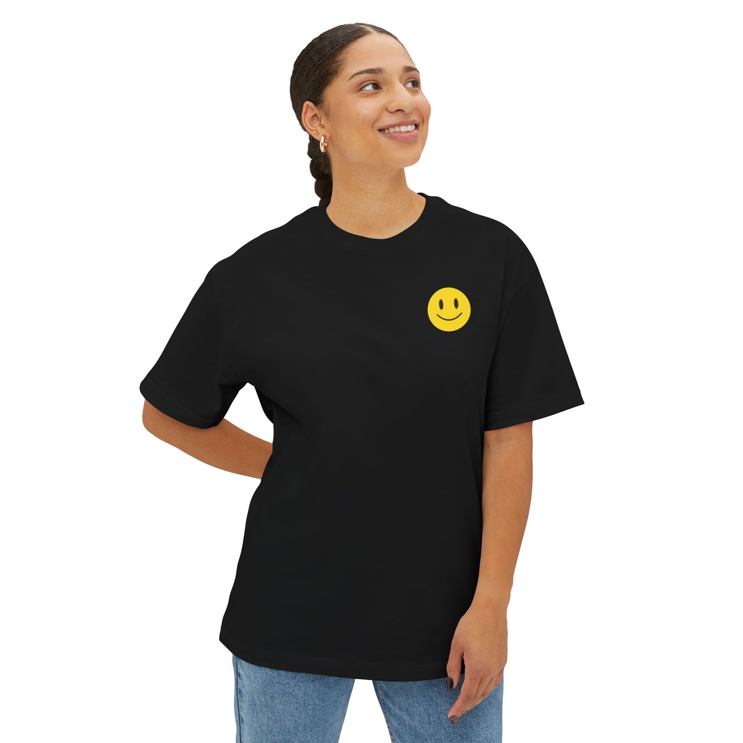 Smile Through It - Oversized Boxy Tee