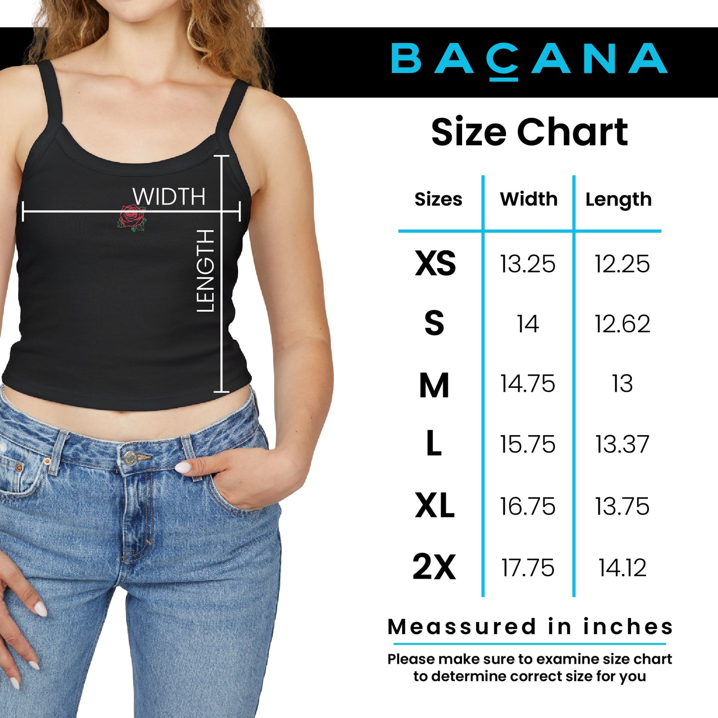 Thorned Rose Strap Tank Top