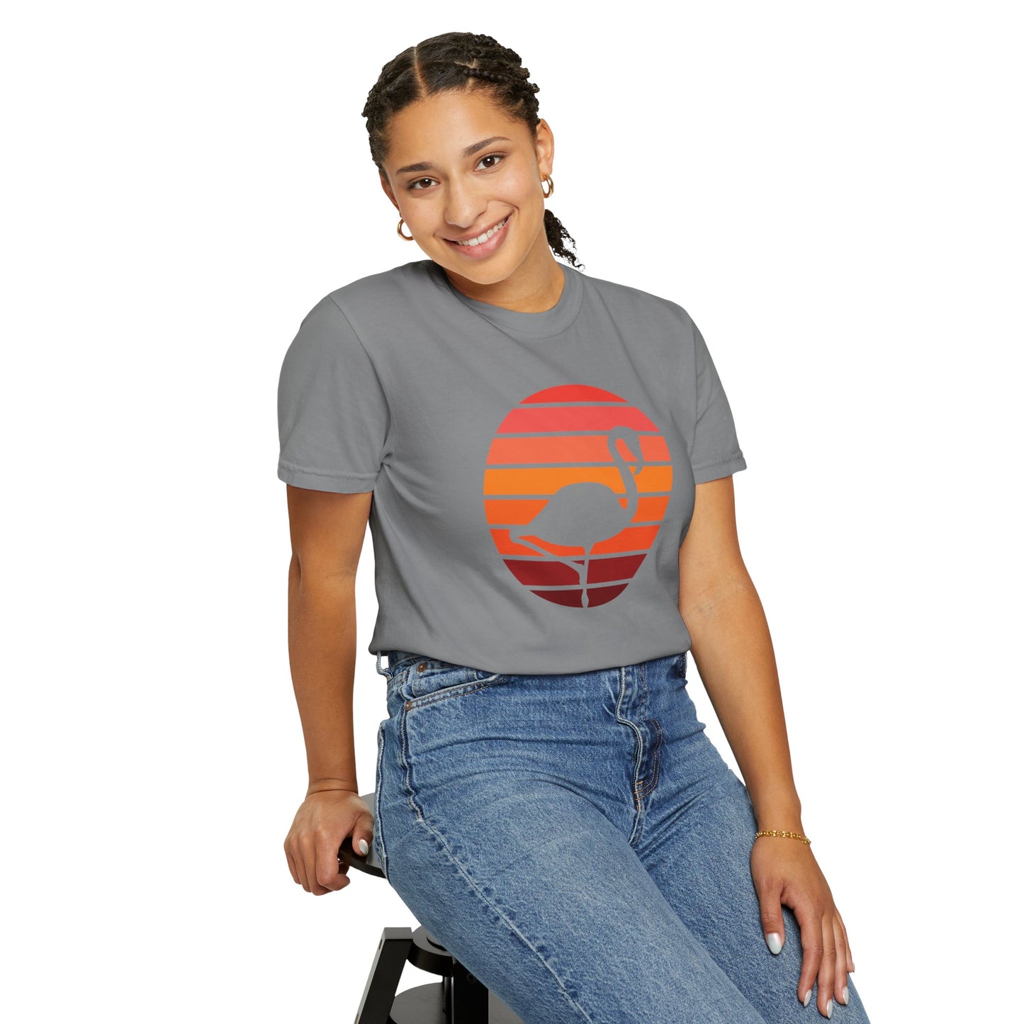 Sunset Flamingo Unisex T-Shirt