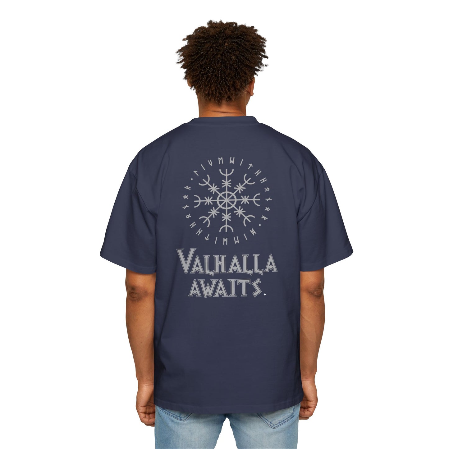 Valhalla Awaits - Men's Heavy Oversized Tee
