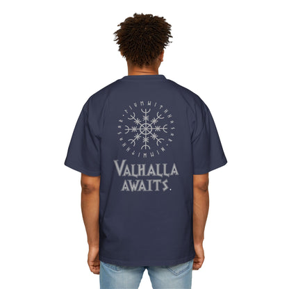 Valhalla Awaits - Men's Heavy Oversized Tee