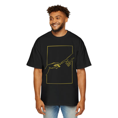 "The Creation of Adam" Men's Oversized Tee