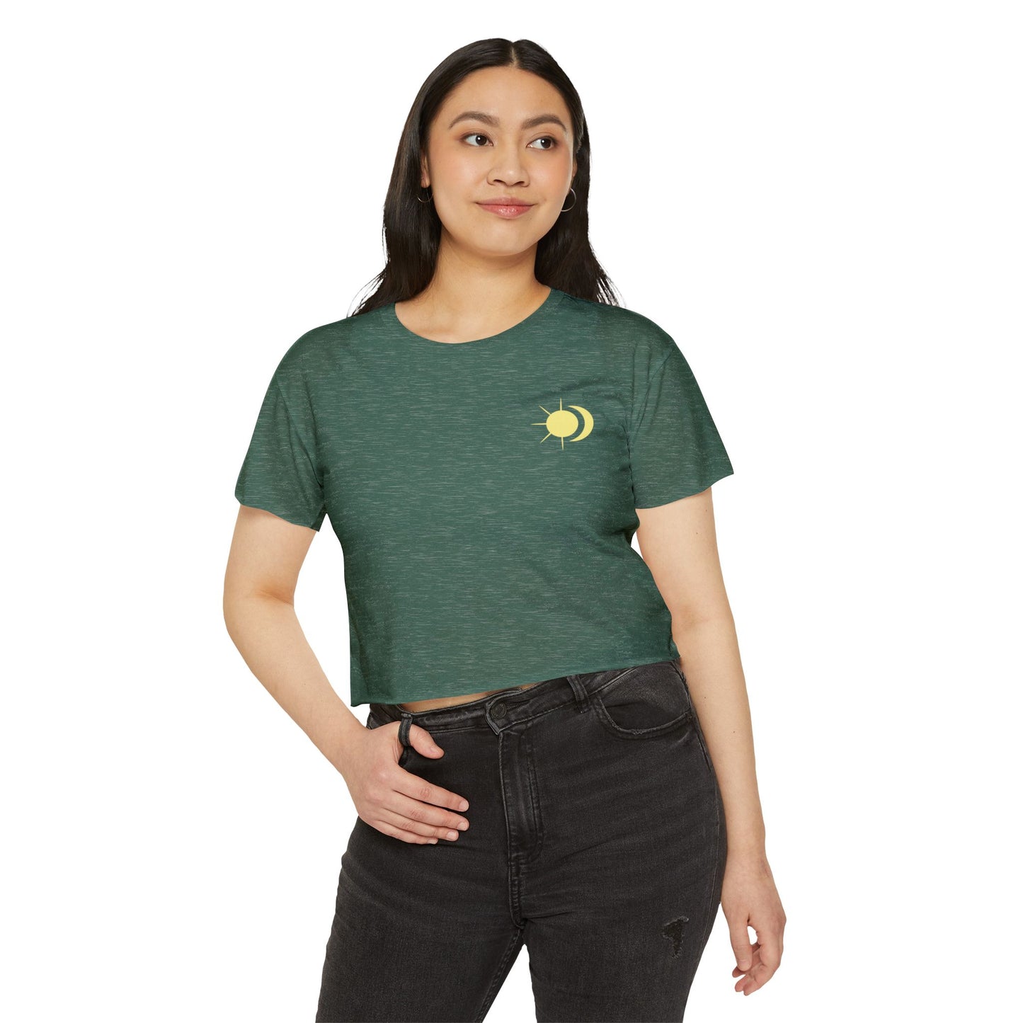 Celestial Sun & Moon Crop Top