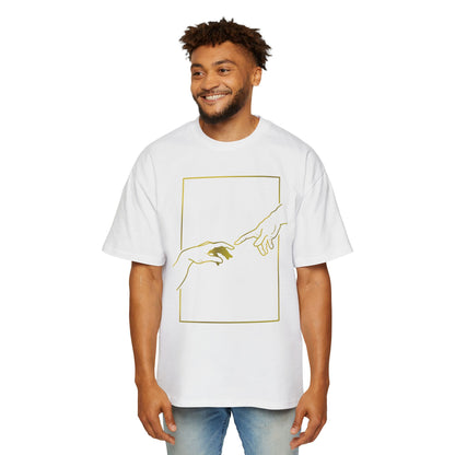 "The Creation of Adam" Men's Oversized Tee