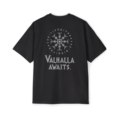 Valhalla Awaits - Men's Heavy Oversized Tee