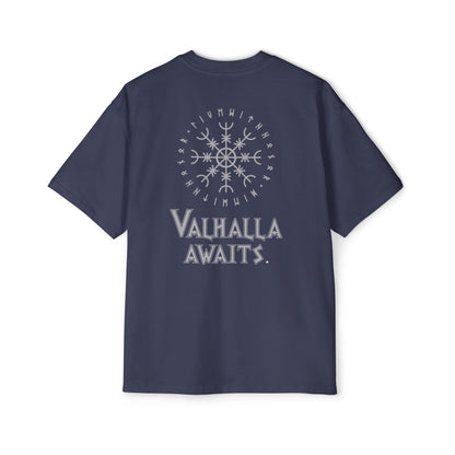 Valhalla Awaits - Men's Heavy Oversized Tee