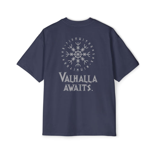Valhalla Awaits - Men's Heavy Oversized Tee