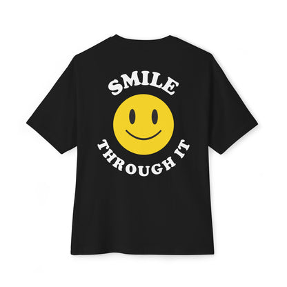 Smile Through It - Oversized Boxy Tee