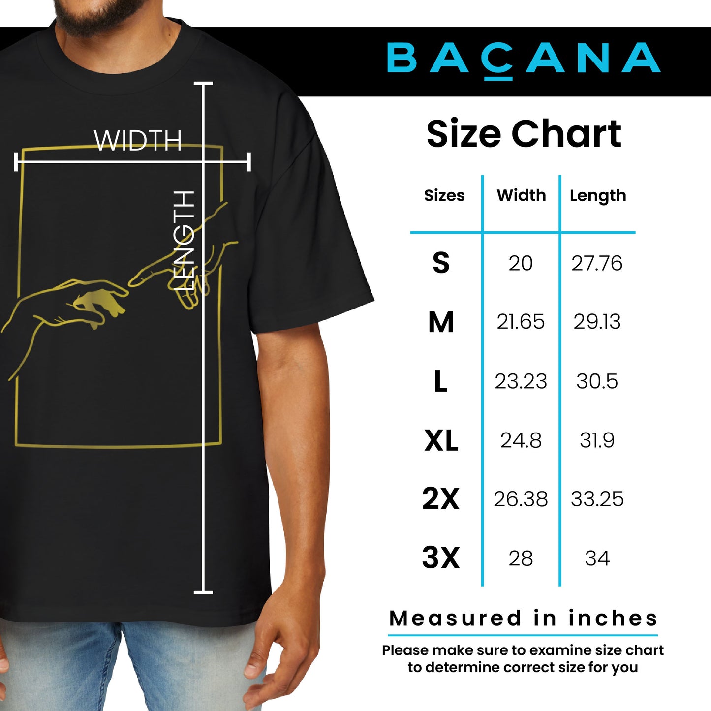 "The Creation of Adam" Men's Oversized Tee