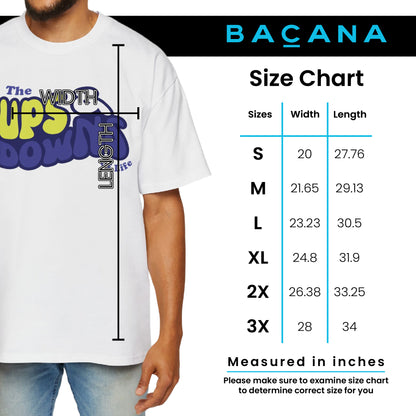 The Ups & Downs of life - Men's Heavy Oversized Tee